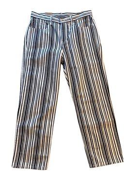 Levi's Low Pro Black and White Striped Straight-Leg Jeans - 31x30 NWT